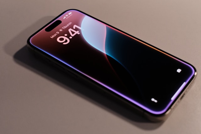 Close up of Cell Phone on Table